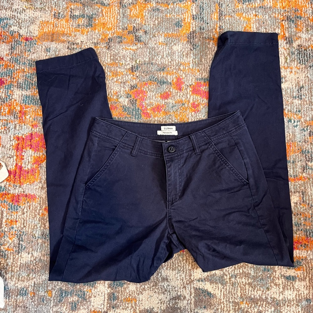 L.L. Bean Navy Favorite Fit Pants